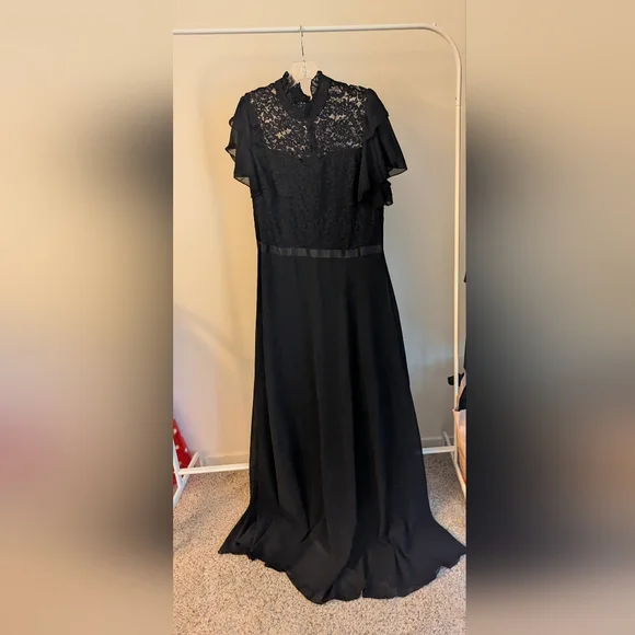 Miusol | Dresses | Elegant Black Lace Evening Dress | Poshmark